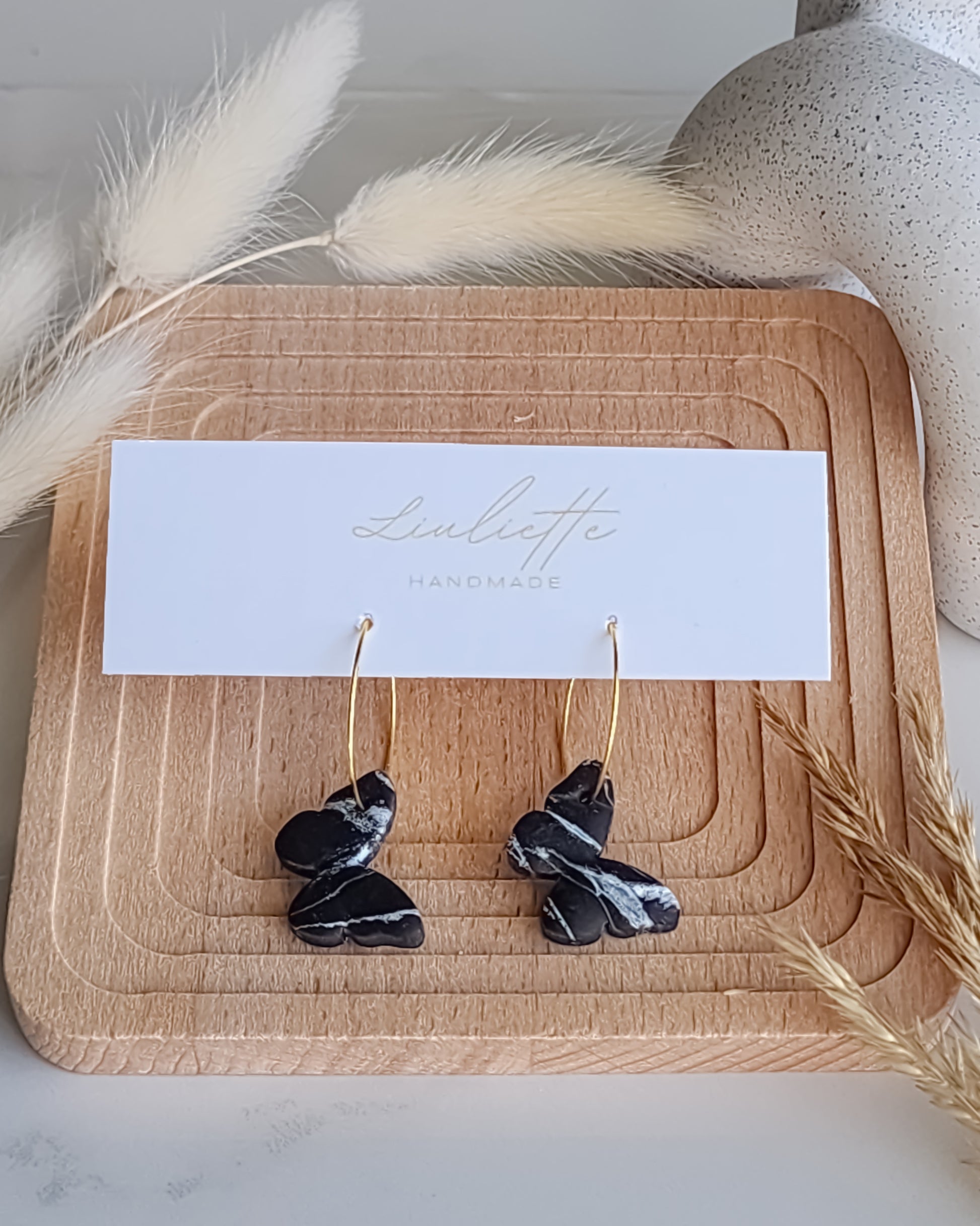 Butterfly Dangle Hoops