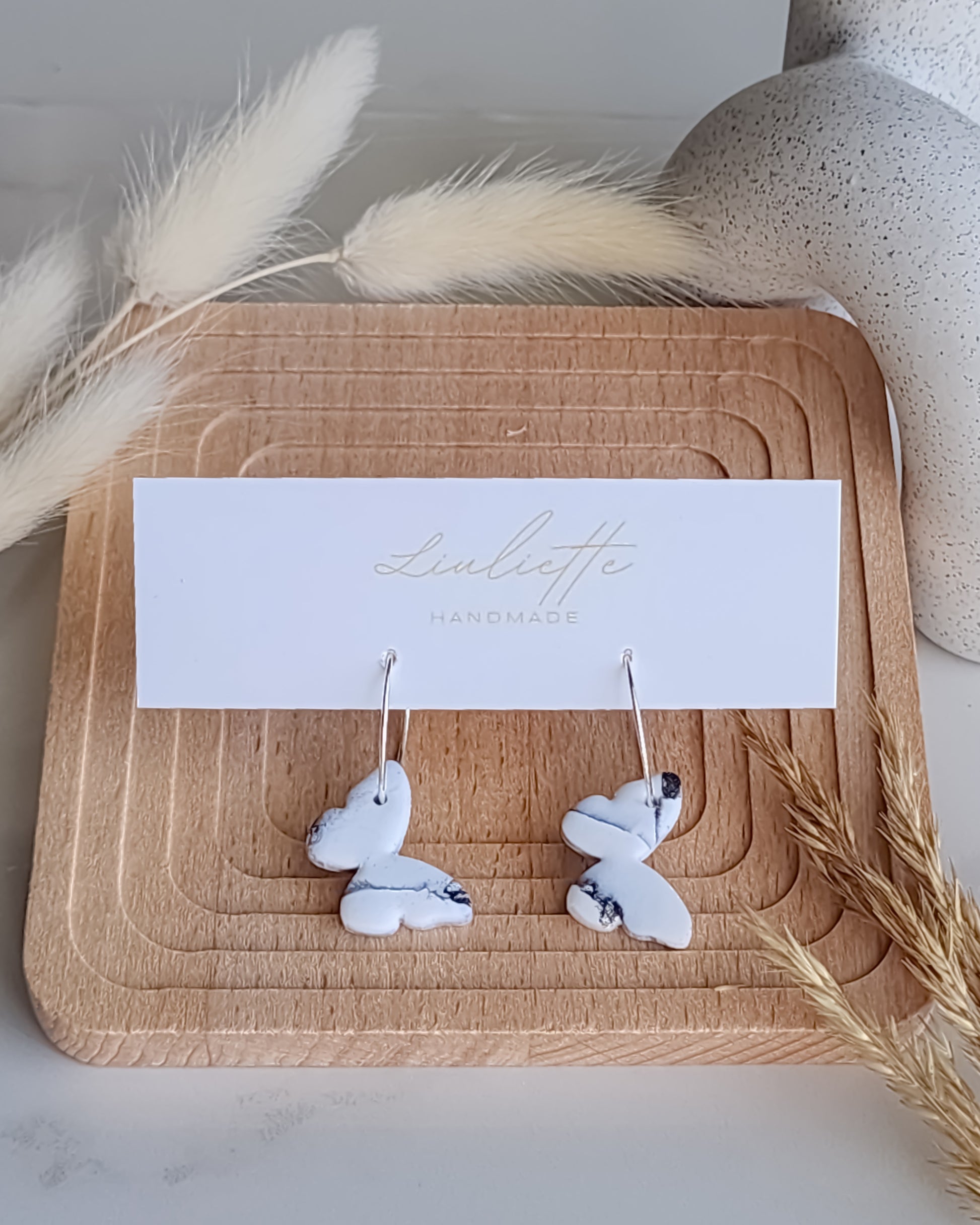 Butterfly Dangle Hoops