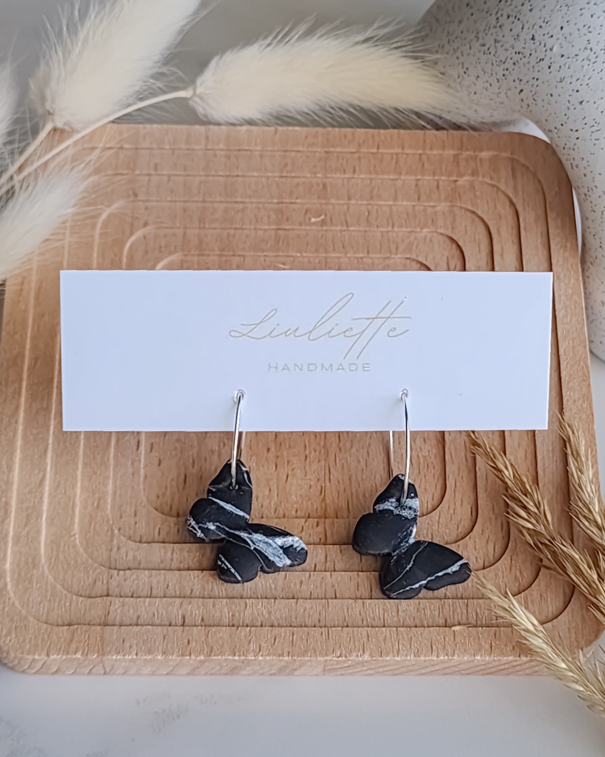 Butterfly Dangle Hoops